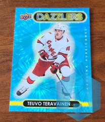 2021-22 UD Series 1 Blue Dazzlers #DZ-10 Teuvo Teravainen Hurricanes